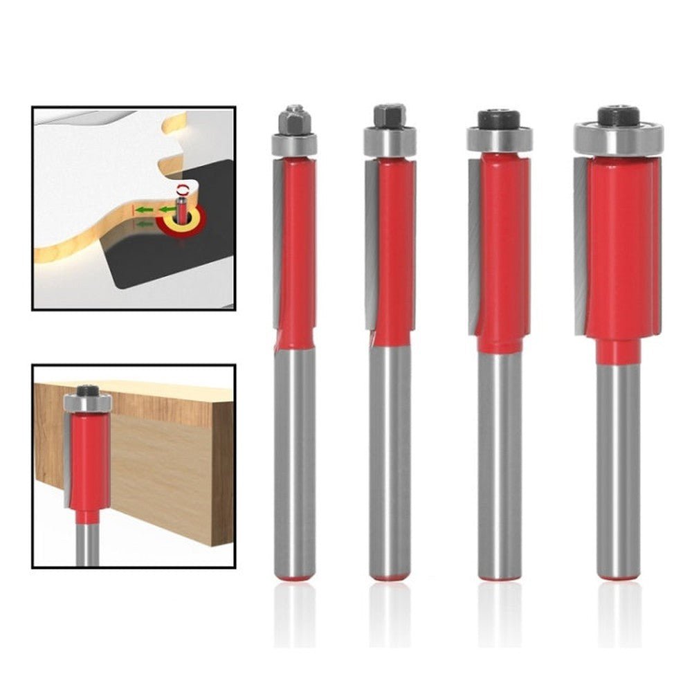 Woodworking Engraving Milling Cutter Trimming Machine Alloy Cutter Head, Model: 6mm Handle 4PCS/Set, 1/4x1/4mm, 1/4x5/16mm, 1/4x3/8mm, 1/4x1/2mm, 1/4mm Handle 4PCS/Set, 6x1/4mm, 6x5/16mm, 6x3/8mm, 6x1/2mm, 6mm Handle 4PCS/Set - laboratorydeal