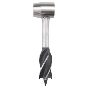 Woodworking Hand Drill Outdoor Survival Drill Hand Screw Drill, With PU Leather Case (Gray), With Cowhide Case (Brown) - laboratorydeal