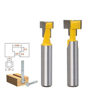 Woodworking Milling Cutter 8 - handle Keyhole Cutter Photo Frame Wall - mounted T - type Keyhole Cutter, 8x3/8 Inch, 8x1/2 Inch - laboratorydeal