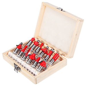 Woodworking Milling Cutter Set Trimming Machine Head Electric Wood Milling Engraving Machine Cutter, Red 1/4 Handle 12PCS, Blue 1/4 Handle 12PCS, Red 1/2 Handle 12PCS, Blue 1/2 Handle 12PCS, Red 1/4 Handle 15PCS, Red 1/2 Handle 15PCS�������������������... - laboratorydeal