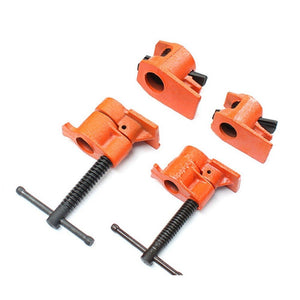 Woodworking Pipe Clamps Plumbing Fixing Clamps Horizontal Plywood with Clamps, Without Water Pipe, 4 Points, 6 Points - laboratorydeal