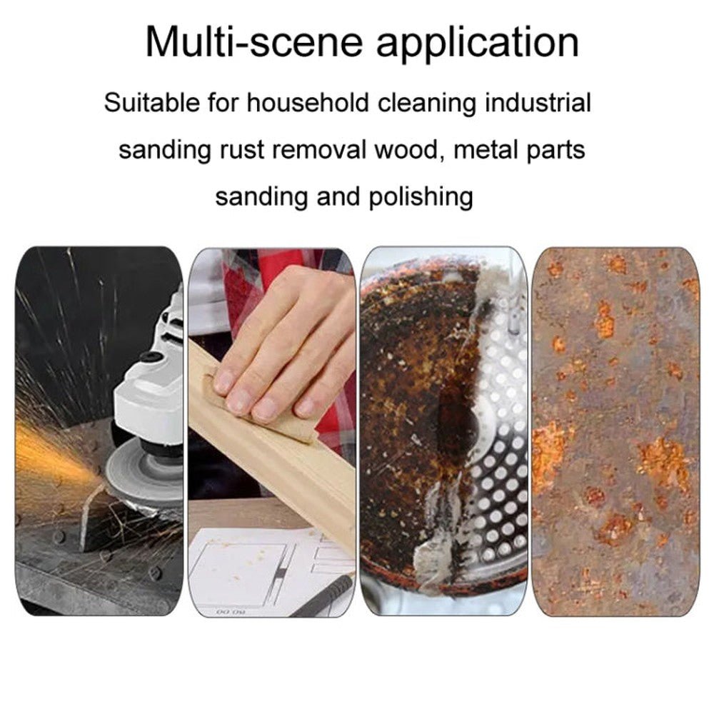 Woodworking Polishing Metal Rust Removal Wet And Dry Sponge Sandpaper, 60, 80, 100, 180, 240, 320 - laboratorydeal