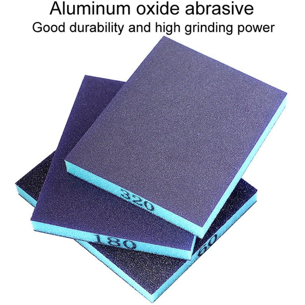 Woodworking Polishing Metal Rust Removal Wet And Dry Sponge Sandpaper, 60, 80, 100, 180, 240, 320 - laboratorydeal