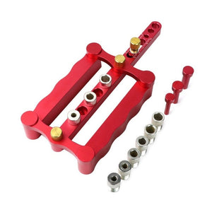 Woodworking Punching Locator Vertical Triple Hole Straight Hole Opener Dowel - laboratorydeal