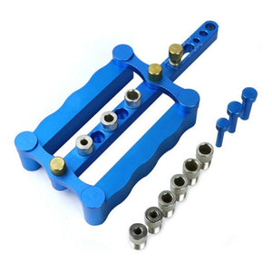 Woodworking Punching Locator Vertical Triple Hole Straight Hole Opener Dowel - laboratorydeal