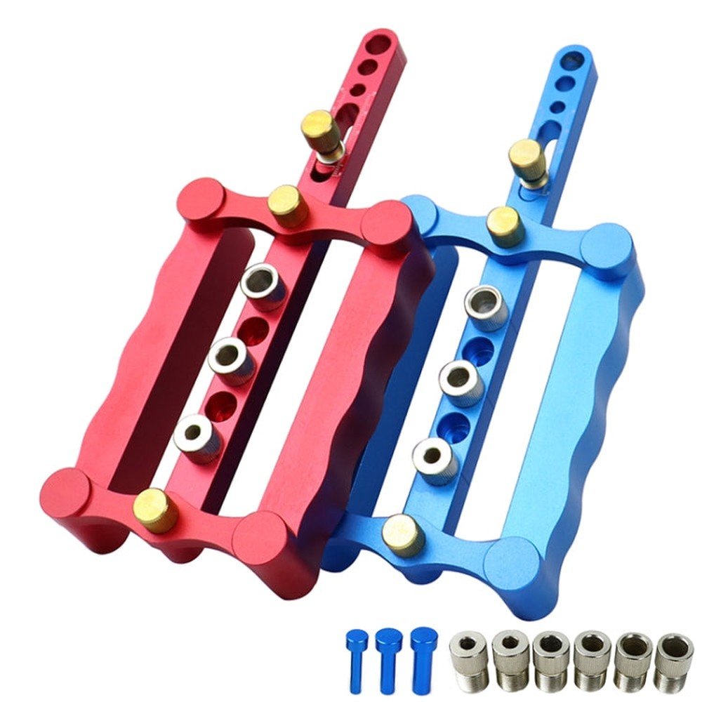Woodworking Punching Locator Vertical Triple Hole Straight Hole Opener Dowel - laboratorydeal
