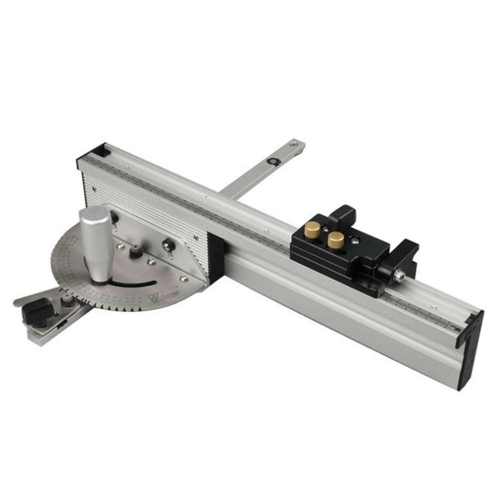 Woodworking Pusher Slide Ruler Woodworking Table Saw Measuring Tool, Single Tenon, Aluminum Handle, Copper Handle, Aluminum Handle + Tenon, Aluminum Handle + Tenon + Limit, Copper Handle + Tenon + Limit, Aluminum Handle + 450mm ＋ Limit�����������������...