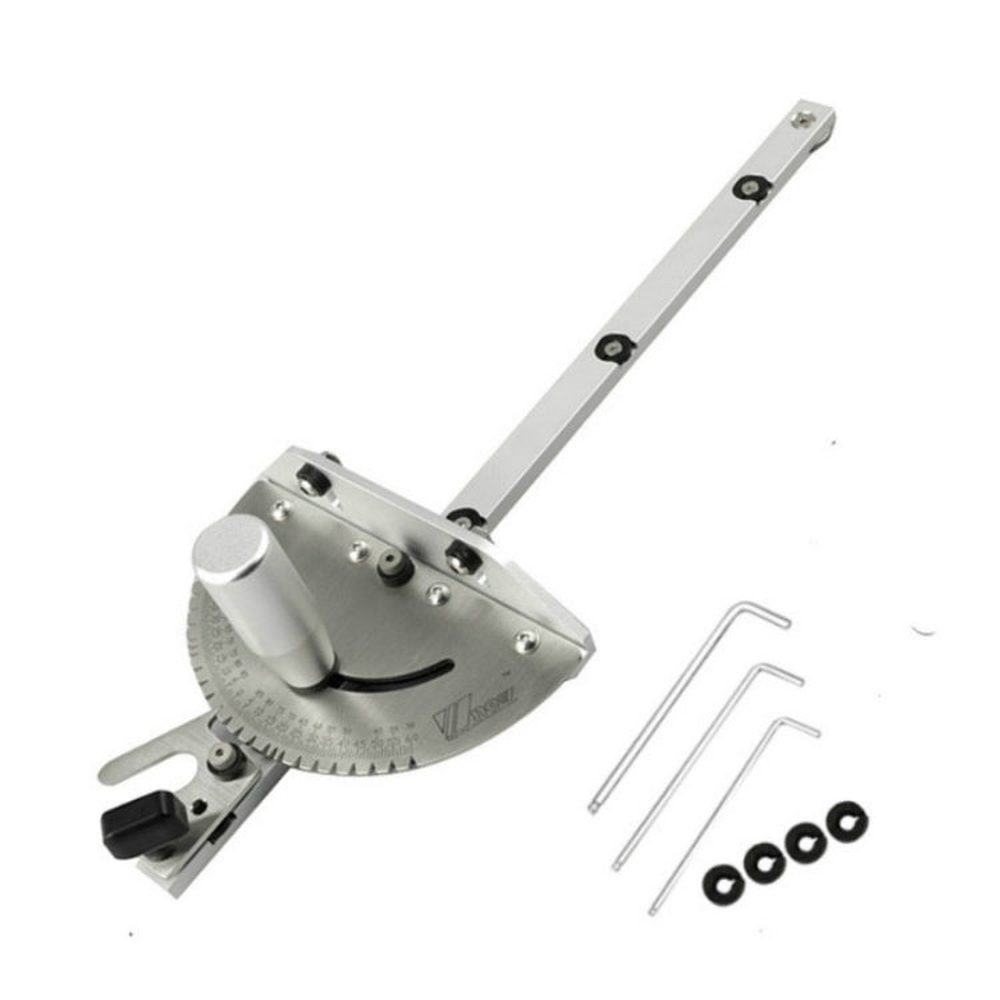 Woodworking Pusher Slide Ruler Woodworking Table Saw Measuring Tool, Single Tenon, Aluminum Handle, Copper Handle, Aluminum Handle + Tenon, Aluminum Handle + Tenon + Limit, Copper Handle + Tenon + Limit, Aluminum Handle + 450mm ＋ Limit�����������������...