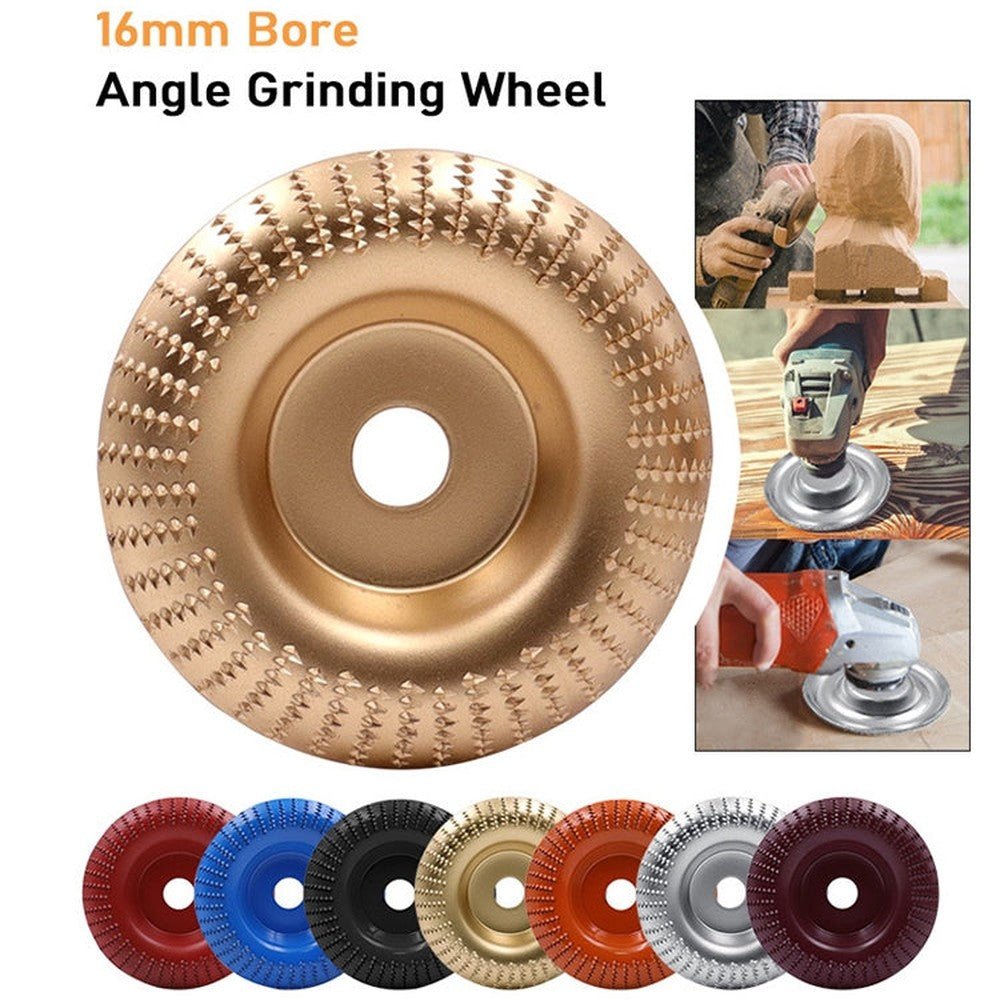 Woodworking Sanding Plastic Stab Discs Hard Round Grinding Wheels For Angle Grinders, 100mm Rose Gold Curved, 100mm Black Curved, 100mm Wine Red Curved, 100mm Orange Curved, 100mm Silver Curved, 100mm Red Curved, 100mm Blue Curved, 100mm Golden Curved�... - laboratorydeal
