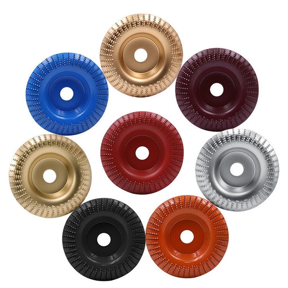 Woodworking Sanding Plastic Stab Discs Hard Round Grinding Wheels For Angle Grinders, 100mm Rose Gold Curved, 100mm Black Curved, 100mm Wine Red Curved, 100mm Orange Curved, 100mm Silver Curved, 100mm Red Curved, 100mm Blue Curved, 100mm Golden Curved�... - laboratorydeal