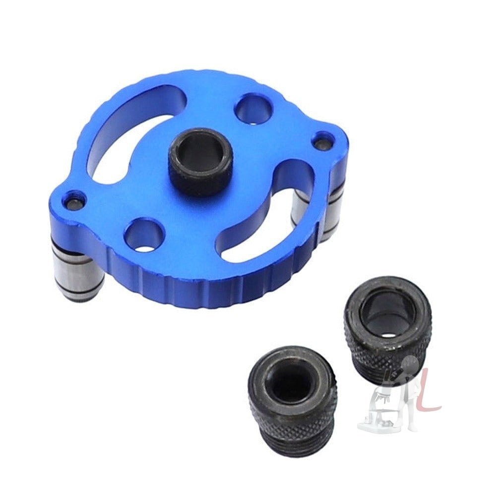 Woodworking Straight Hole Puncher Self - Centering Dowel Splicing Drilling Locator Woodworking Drilling Tool, Style:, Black, Black+7 PCS Drill Bit, Black+7 PCS Drill Bit+60 Wood Tip, Blue, Blue+7 PCS Drill Bit, Blue+7 PCS Drill Bit+60 Wood Tip - laboratorydeal