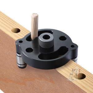 Woodworking Straight Hole Puncher Self - Centering Dowel Splicing Drilling Locator Woodworking Drilling Tool, Style:, Black, Black+7 PCS Drill Bit, Black+7 PCS Drill Bit+60 Wood Tip, Blue, Blue+7 PCS Drill Bit, Blue+7 PCS Drill Bit+60 Wood Tip - laboratorydeal