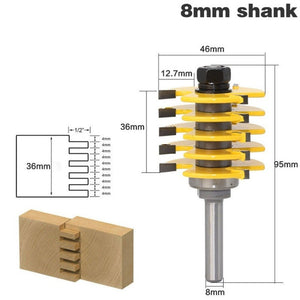 Woodworking Tenon Milling Cutter 8 - Handle Jigsaw Finger Joint Cutter, Tenon Milling Cutter - laboratorydeal