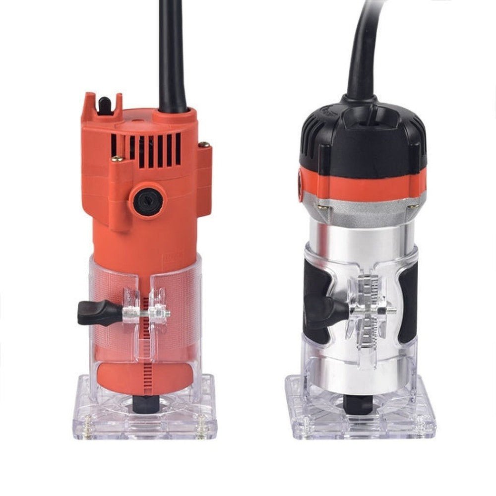Woodworking Trimming Machine Multifunctional Electric Wood Milling Slotting Machine Engraving Tools EU Plug, 600W Plastic Body, 720W Aluminum Body - laboratorydeal