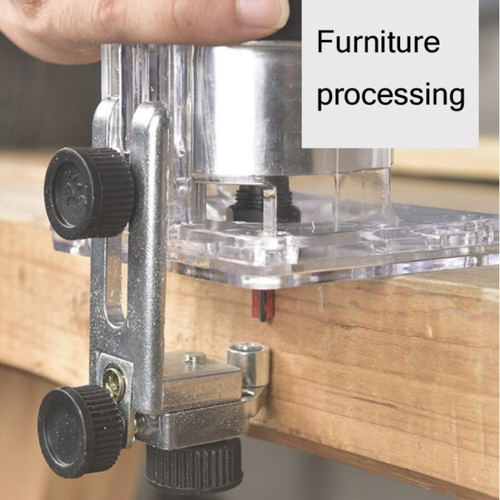 Woodworking Trimming Machine Multifunctional Electric Wood Milling Slotting Machine Engraving Tools EU Plug, 600W Plastic Body, 720W Aluminum Body - laboratorydeal