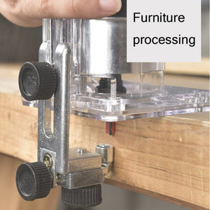 Woodworking Trimming Machine Multifunctional Electric Wood Milling Slotting Machine Engraving Tools EU Plug, 600W Plastic Body, 720W Aluminum Body - laboratorydeal