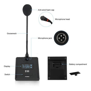 XTUGA A140 - C Wireless Microphone System 4 - Channel UHF Four Conference Mics, A140 - C - laboratorydeal