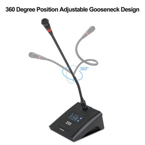 XTUGA A140 - C Wireless Microphone System 4 - Channel UHF Four Conference Mics, A140 - C - laboratorydeal