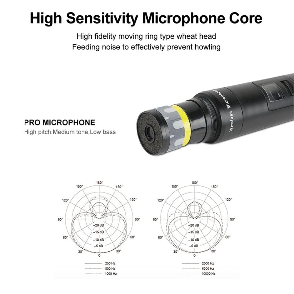 XTUGA A140 - H Wireless Microphone System 4 Channel UHF Handheld Microphone, A140 - H - laboratorydeal