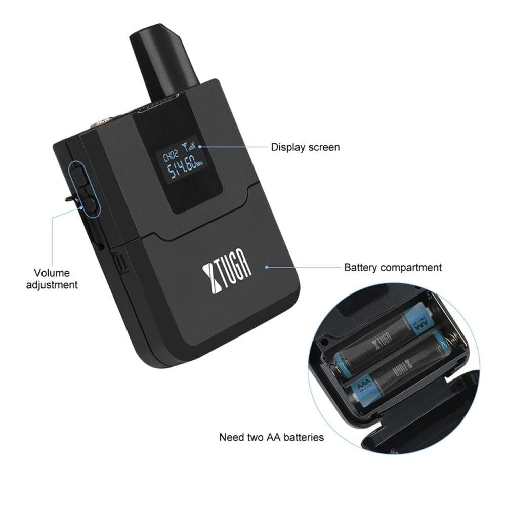 XTUGA A140 - H Wireless Microphone System 4 Channel UHF Handheld Microphone, A140 - H - laboratorydeal