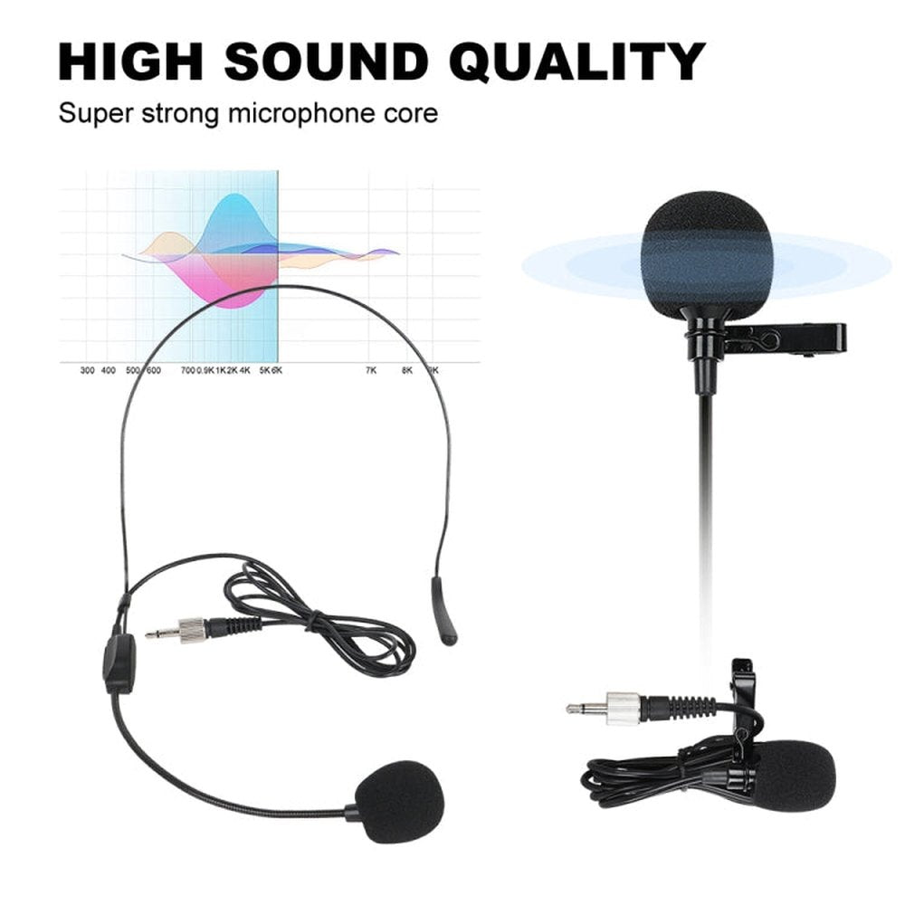 XTUGA A140 - H Wireless Microphone System 4 Channel UHF Handheld Microphone, A140 - H - laboratorydeal