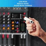 XTUGA CT60X 6-Channels Audio Mixer DJ Mixing Console with 48V Power Supply, CT60X