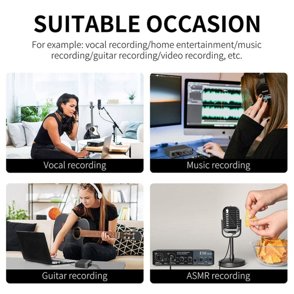 XTUGA E22 Audio Interface Professional Sound Card, E22 - laboratorydeal