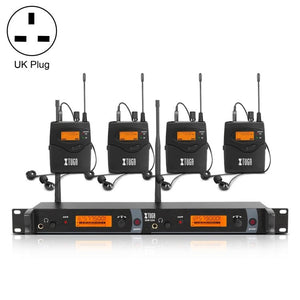 XTUGA IEM1200 Wireless Transmitter 4 Bodypack Stage Singer In - Ear Monitor System, Transmitter 4 Bodypack - laboratorydeal