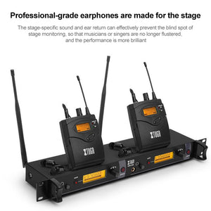 XTUGA IEM1200 Wireless Transmitter 4 Bodypack Stage Singer In - Ear Monitor System, Transmitter 4 Bodypack - laboratorydeal