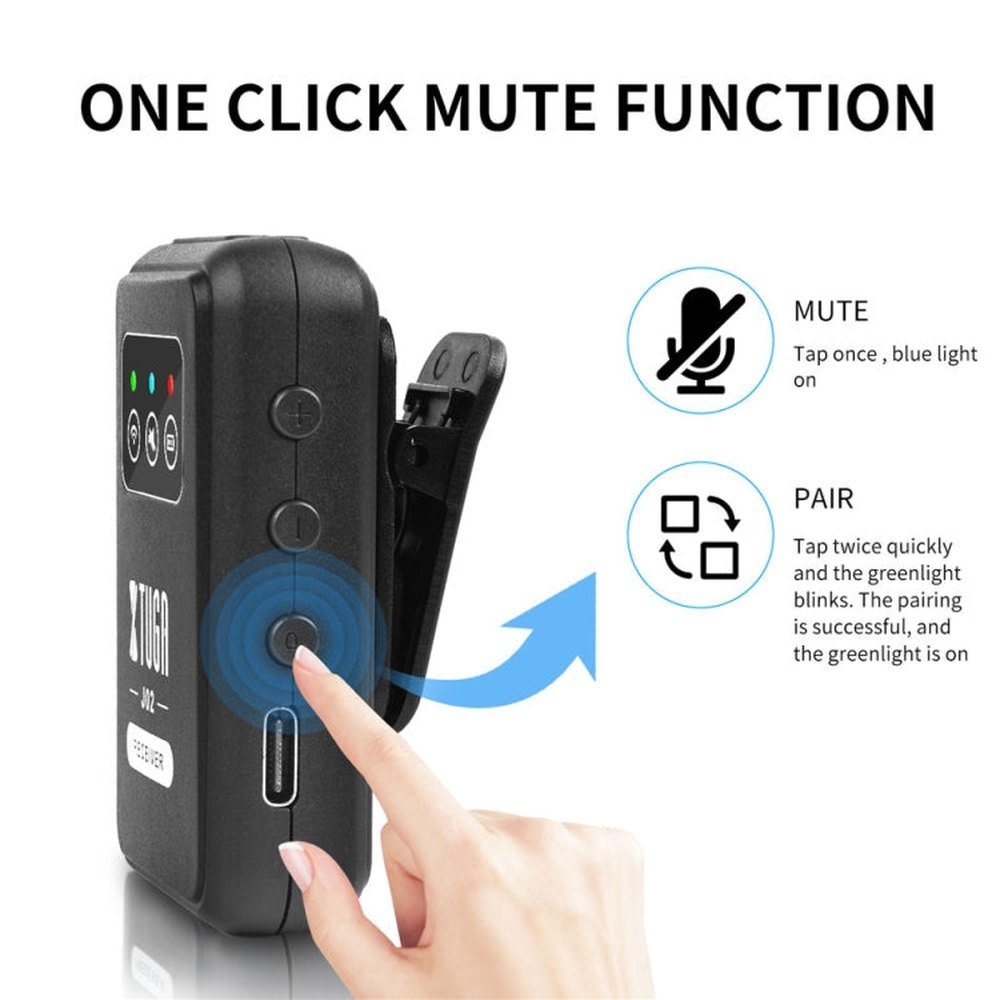 XTUGA J02 2.4G Stereo Wireless In - Ear Mini Monitor System with Transmitter & Receiver, J02 - laboratorydeal