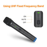 XTUGA S400 Professional 4-Channel UHF Wireless Microphone System with 4 Handheld Microphone, US Plug, EU Plug, AU Plug, UK Plug