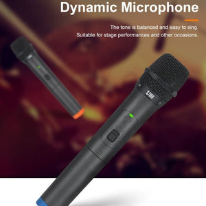 XTUGA S400 Professional 4 - Channel UHF Wireless Microphone System with 4 Handheld Microphone, US Plug, EU Plug, AU Plug, UK Plug - laboratorydeal