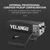 YELANG MIC09 Shotgun Gain Condenser Broadcast Microphone with Windshield for Canon / Nikon / Sony DSLR Cameras, Smartphones
