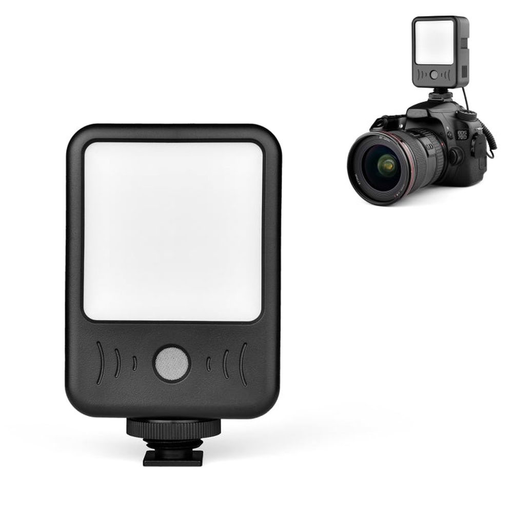 YELANGU LED02 Live Broadcast Micro Film Reporter Interview Recording Microphone Light - laboratorydeal