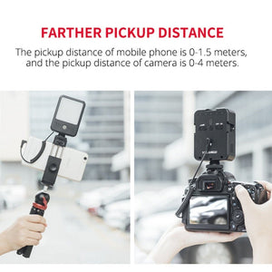 YELANGU LED02 Live Broadcast Micro Film Reporter Interview Recording Microphone Light - laboratorydeal