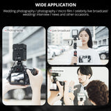 YELANGU LED02 Live Broadcast Micro Film Reporter Interview Recording Microphone Light