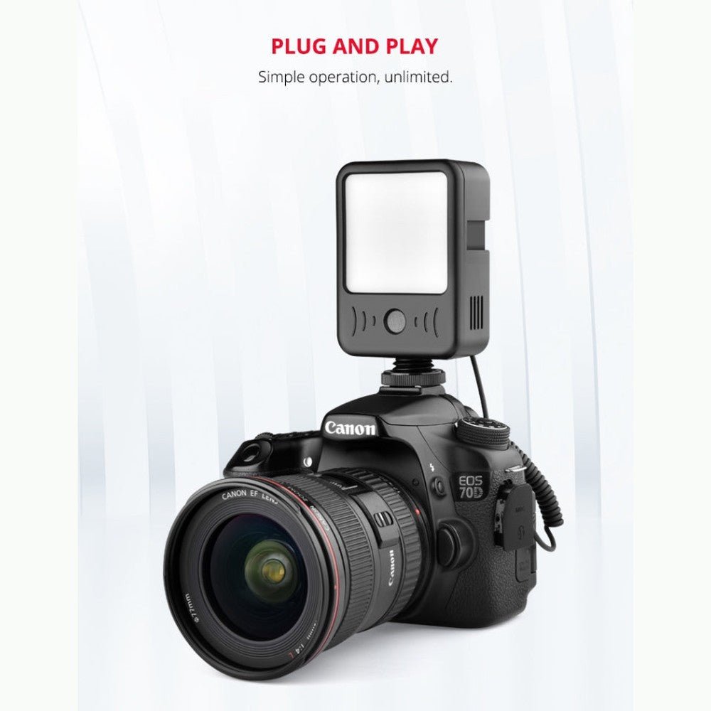 YELANGU LED02 Live Broadcast Micro Film Reporter Interview Recording Microphone Light - laboratorydeal