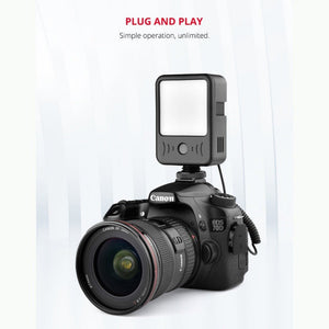 YELANGU LED02 Live Broadcast Micro Film Reporter Interview Recording Microphone Light - laboratorydeal