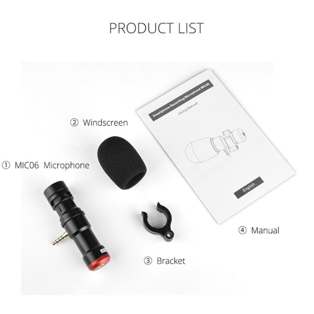 YELANGU MIC06 Live Broadcast Smartphone Recording Microphone, MIC06 - laboratorydeal