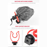 YELANGU MIC10 YLG9920A Professional Interview Condenser Video Shotgun Microphone with 3.5mm Audio Cable for DSLR & DV Camcorder, Microphone