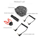 YELANGU MIC10 YLG9920A Professional Interview Condenser Video Shotgun Microphone with 3.5mm Audio Cable for DSLR & DV Camcorder, Microphone
