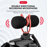 YELANGU MIC11 SLR Camera Mobile Phone Two-way Recording Microphone, MIC11