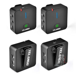 YELANGU MX5S 2.4G Live Broadcast Interview Wireless Recording Camera Microphone, 1 Receiver to 2 Transmitter, 1 Receiver to 2 Transmitter - laboratorydeal