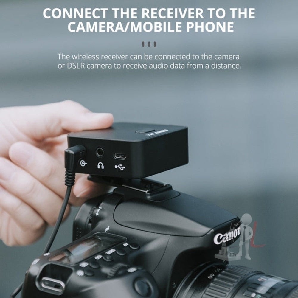 YELANGU MX5S 2.4G Live Broadcast Interview Wireless Recording Camera Microphone, 1 Receiver to 2 Transmitter, 1 Receiver to 2 Transmitter - laboratorydeal