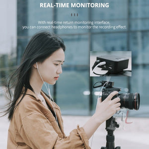 YELANGU MX5S 2.4G Live Broadcast Interview Wireless Recording Camera Microphone, 1 Receiver to 2 Transmitter, 1 Receiver to 2 Transmitter - laboratorydeal