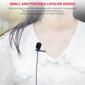 YELANGU MY2 - C Type - C Interface Live Broadcast Interview Mobile Phone Lavalier Microphone, Length: 1.5m, MY2 - C - laboratorydeal