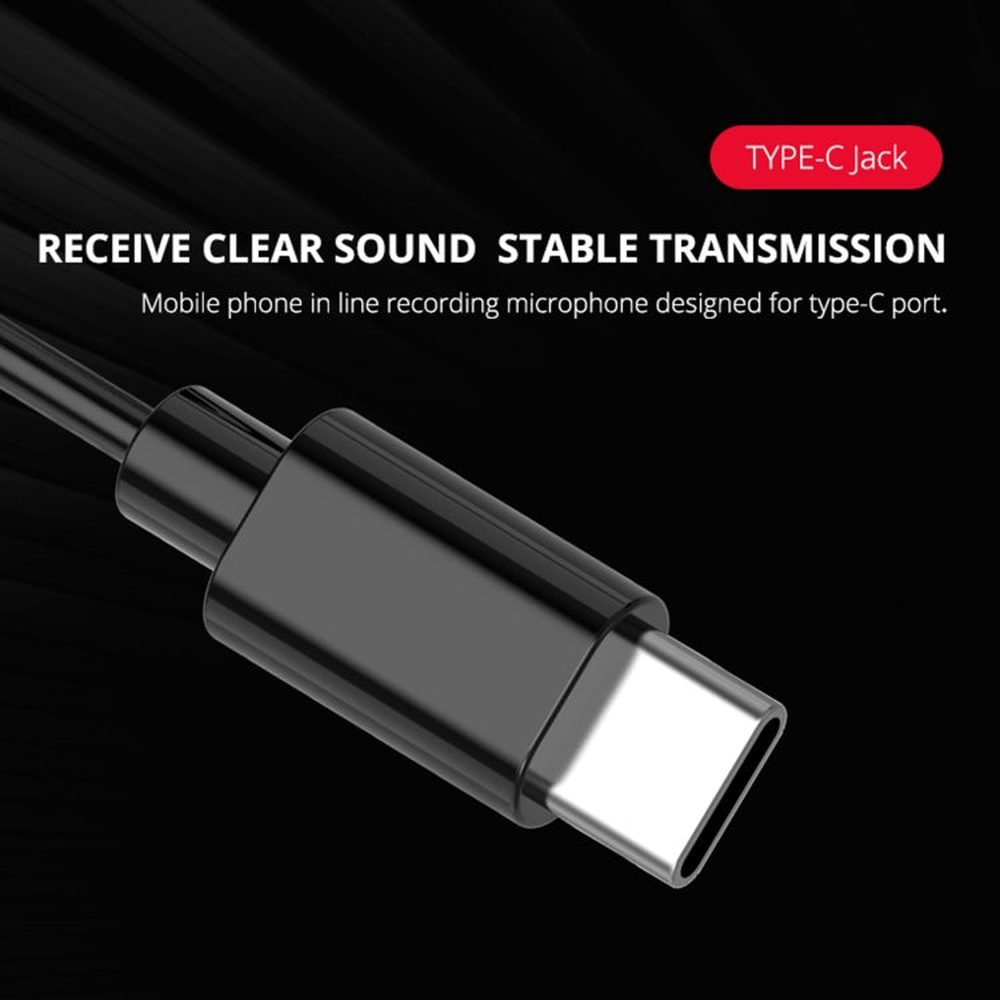 YELANGU MY2 - C Type - C Interface Live Broadcast Interview Mobile Phone Lavalier Microphone, Length: 1.5m, MY2 - C - laboratorydeal