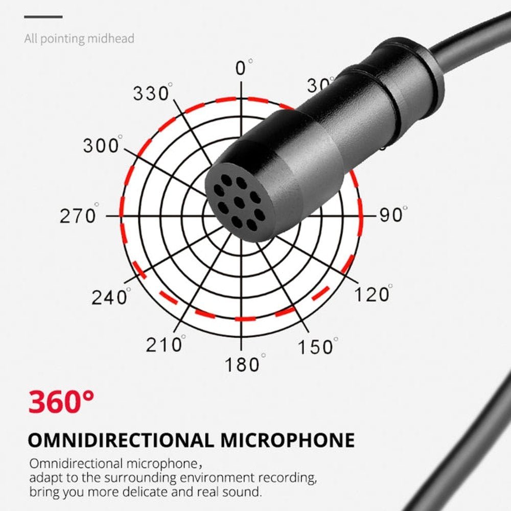 YELANGU MY3 Type - C Interface Live Broadcast Interview Mobile Phone Double Clip Lavalier Microphone, Length: 2.5m, MY3 - laboratorydeal
