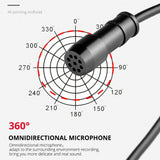 YELANGU MY3 Type-C Interface Live Broadcast Interview Mobile Phone Double Clip Lavalier Microphone, Length: 2.5m, MY3