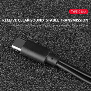 YELANGU MY3 Type - C Interface Live Broadcast Interview Mobile Phone Double Clip Lavalier Microphone, Length: 2.5m, MY3 - laboratorydeal